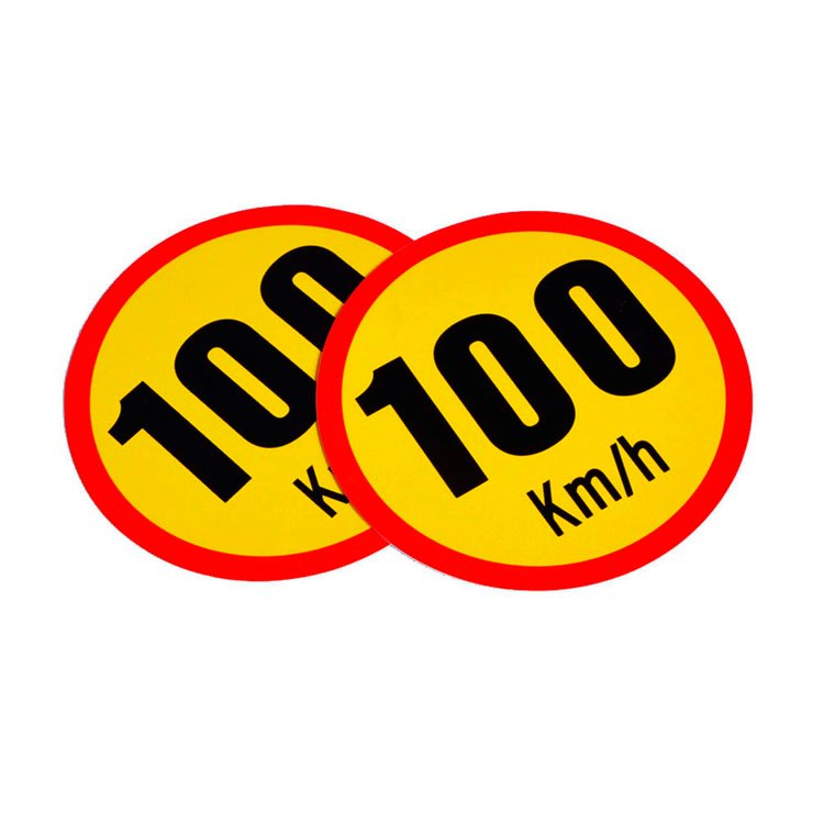 reflective speed limit signs