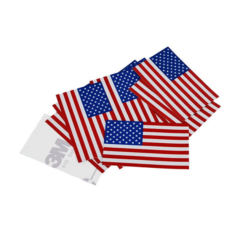 reflective american flag decal