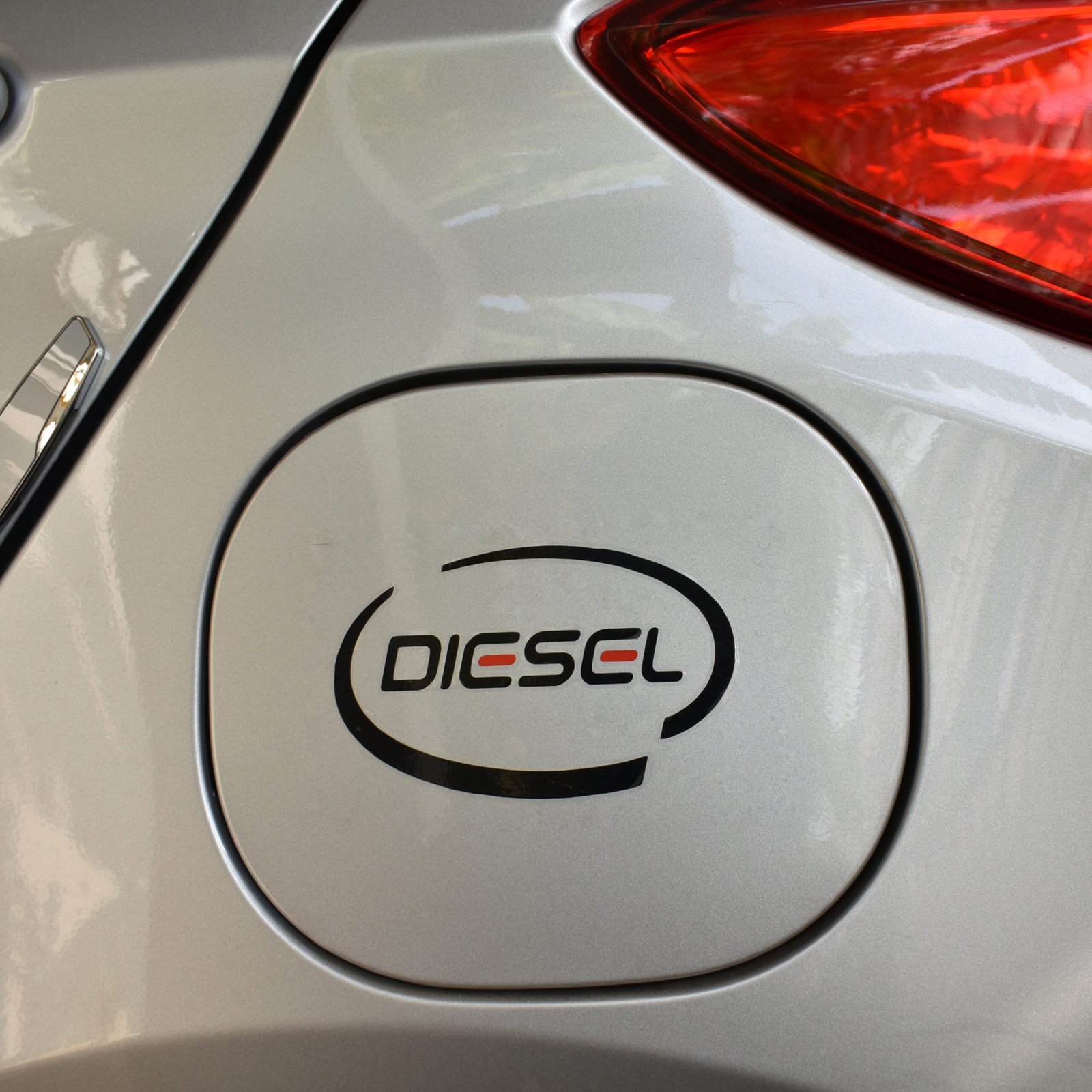 Car gas tank sticker
