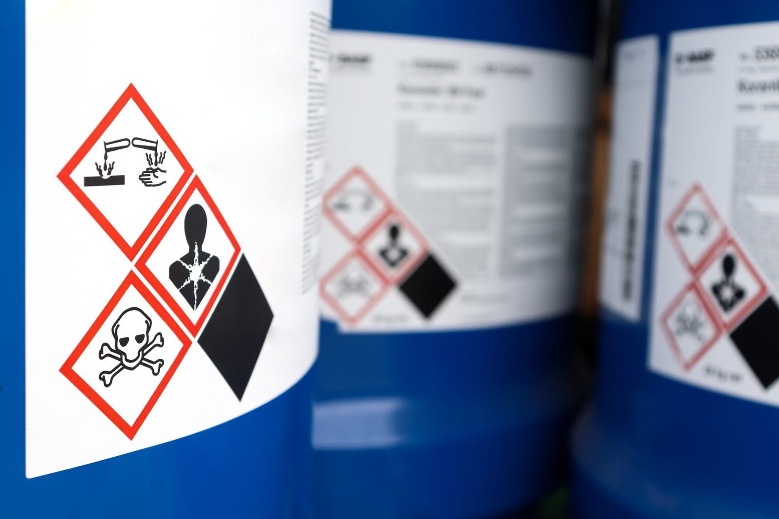 chemical hazard labels