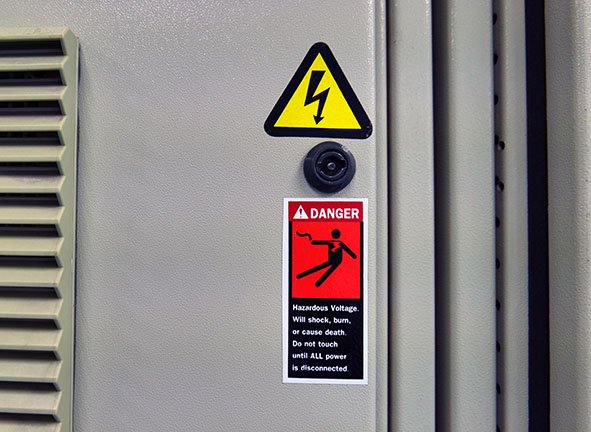 warning stickers
