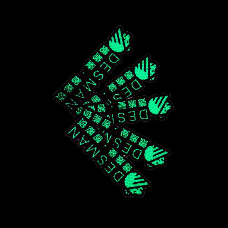 glow in the dark sticker printing