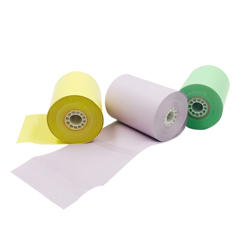 Colored thermal paper rolls