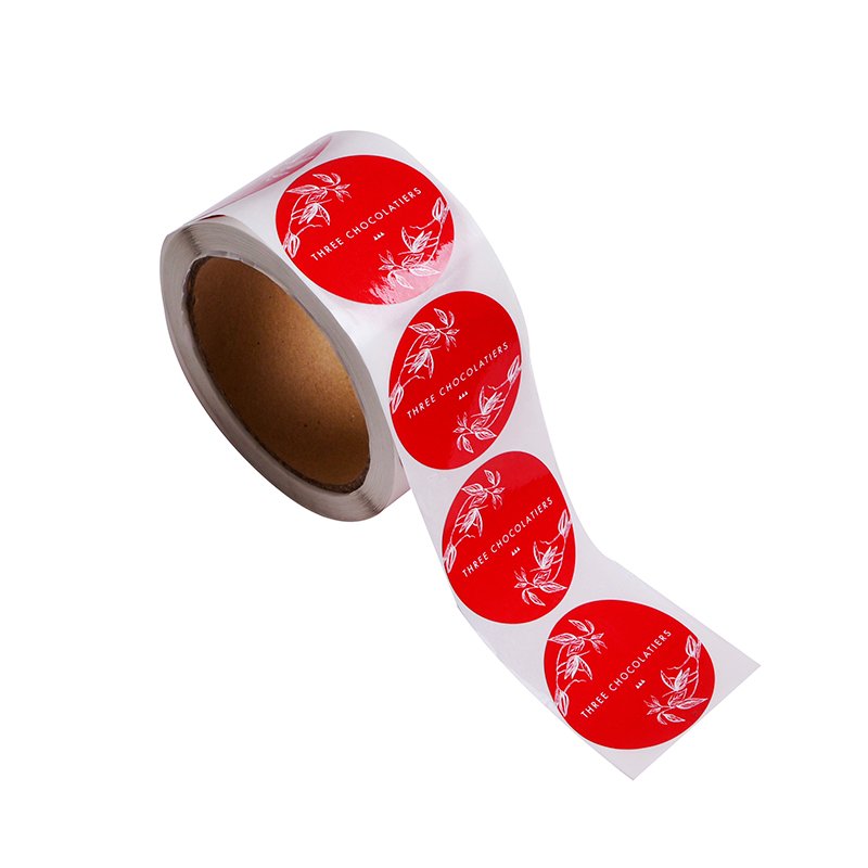 Round Red Stickers