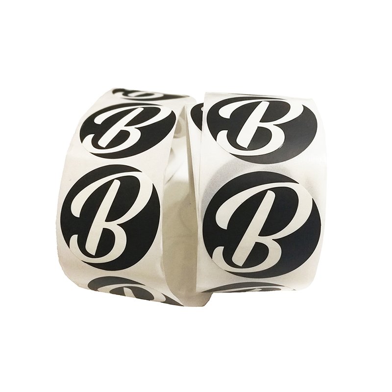 Round Black Stickers