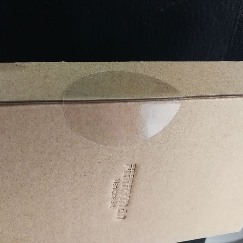 Clear sealing stickers