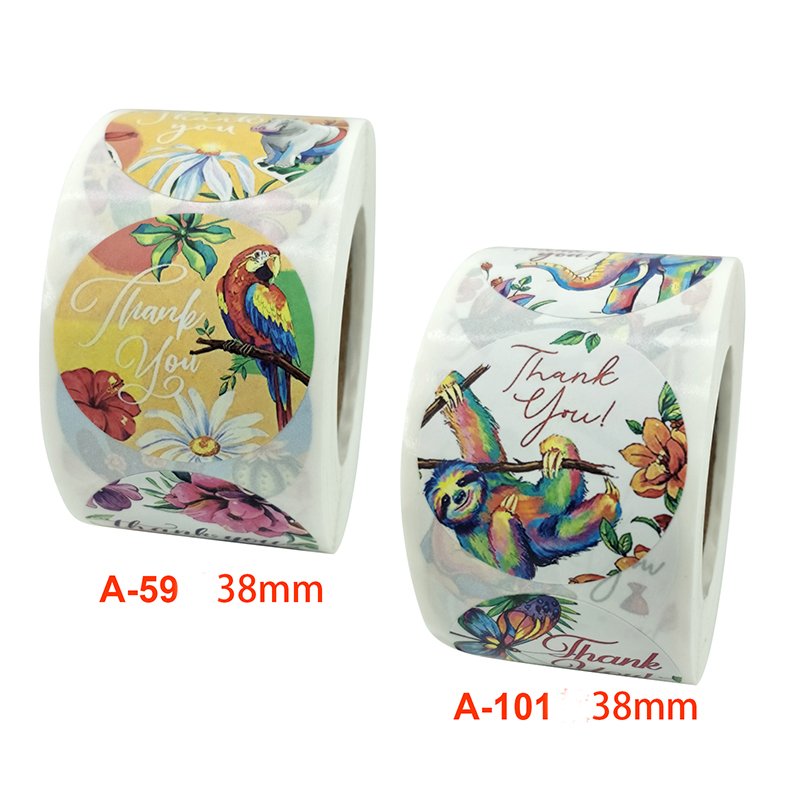 2 thank you stickers