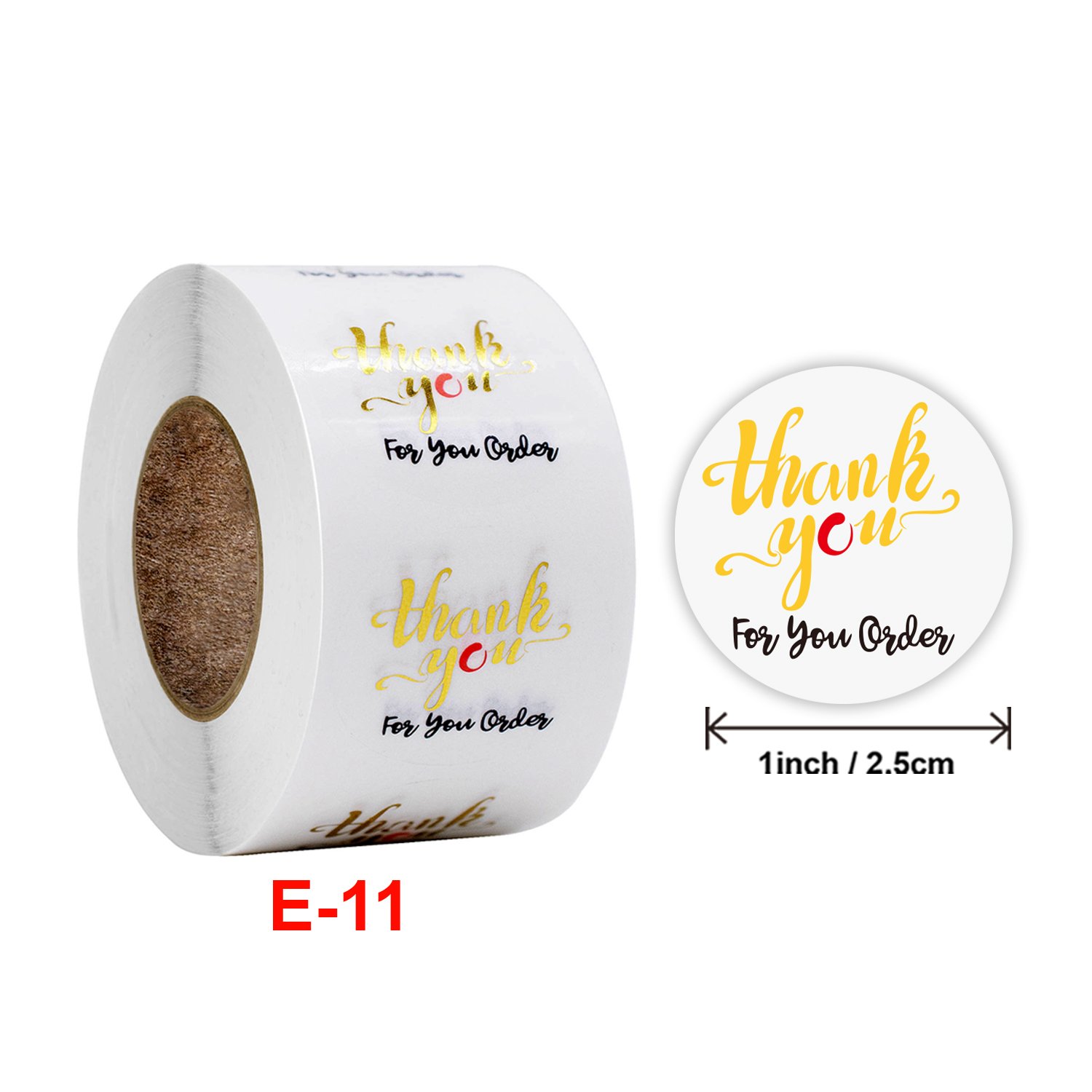 Thanks for your order stickers