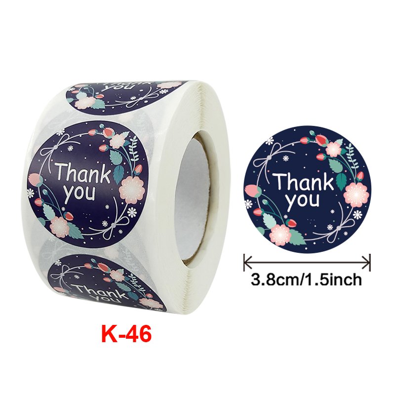 glow in dark thank you sticker