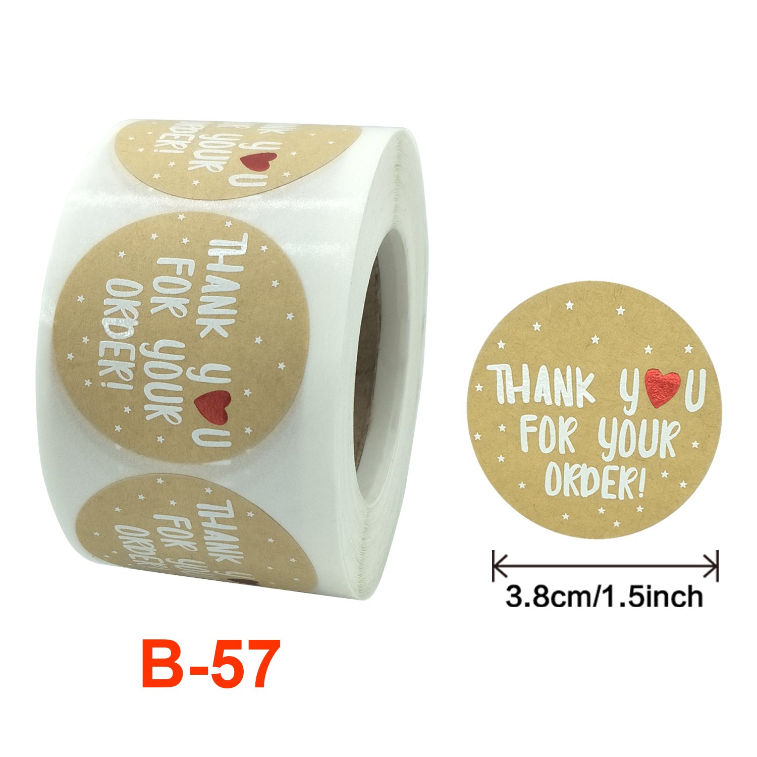 thank your for your order stickers